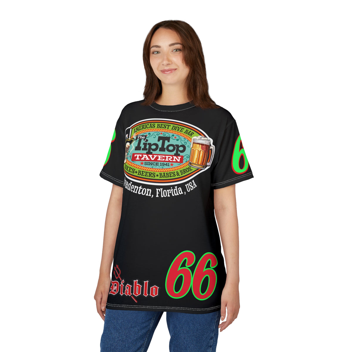 Tip Top Tavern Dive Bar Super Tee - America's Best Dive Bar - Bikes Beers Babes & Bros. - Biker Bar Tee
