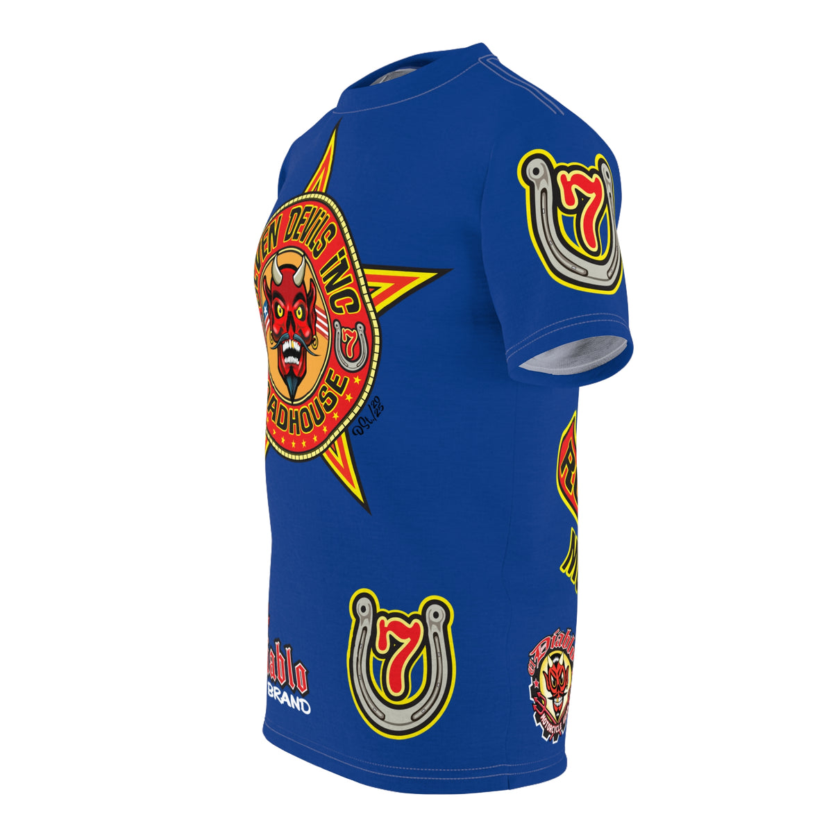 Seven Devils Inc. Roadhouse Graphic Tee - Motorcycle Custom Riding Super Tee