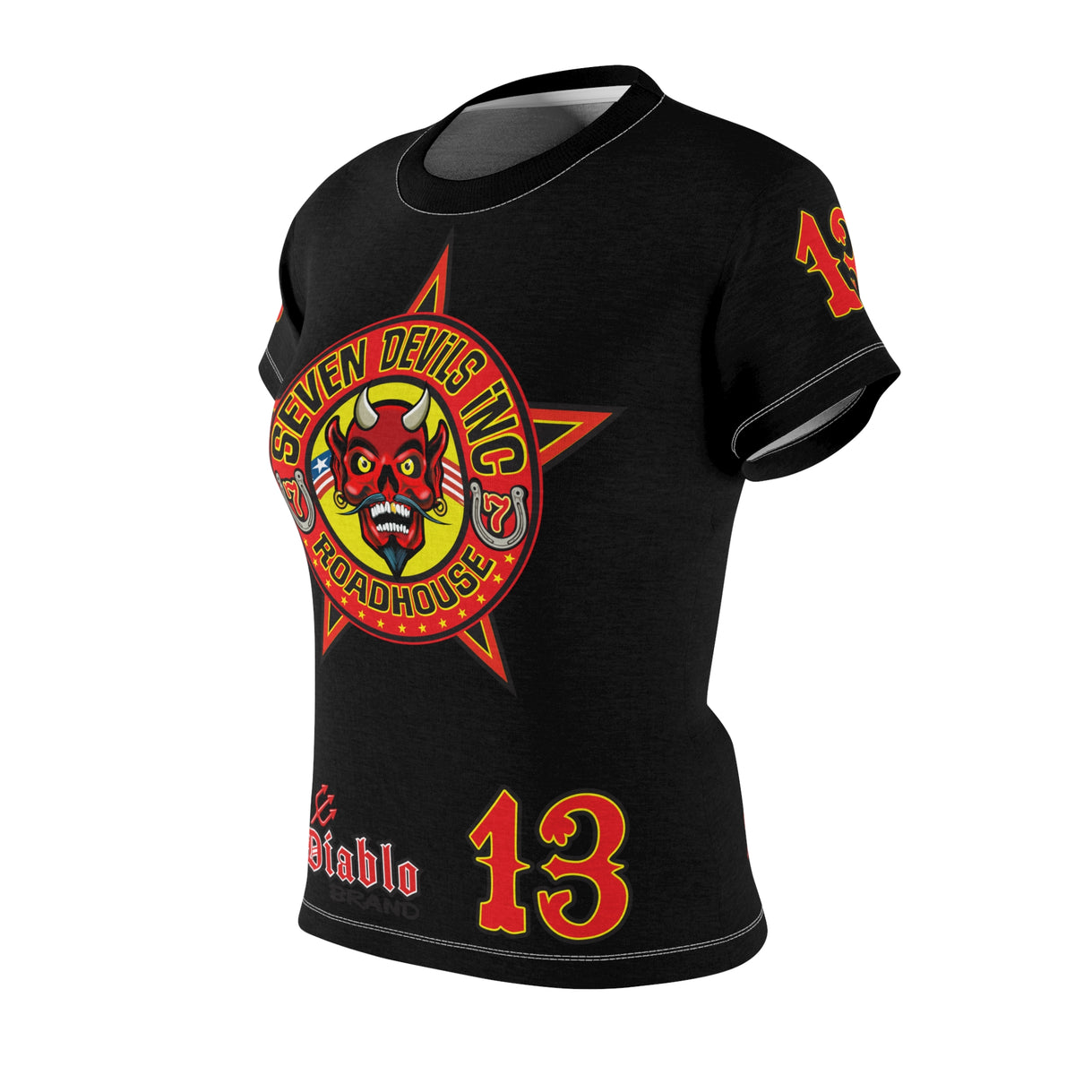 Women's Cut Seven Devils Roadhouse Graphic Tee — HiviZ Graphics