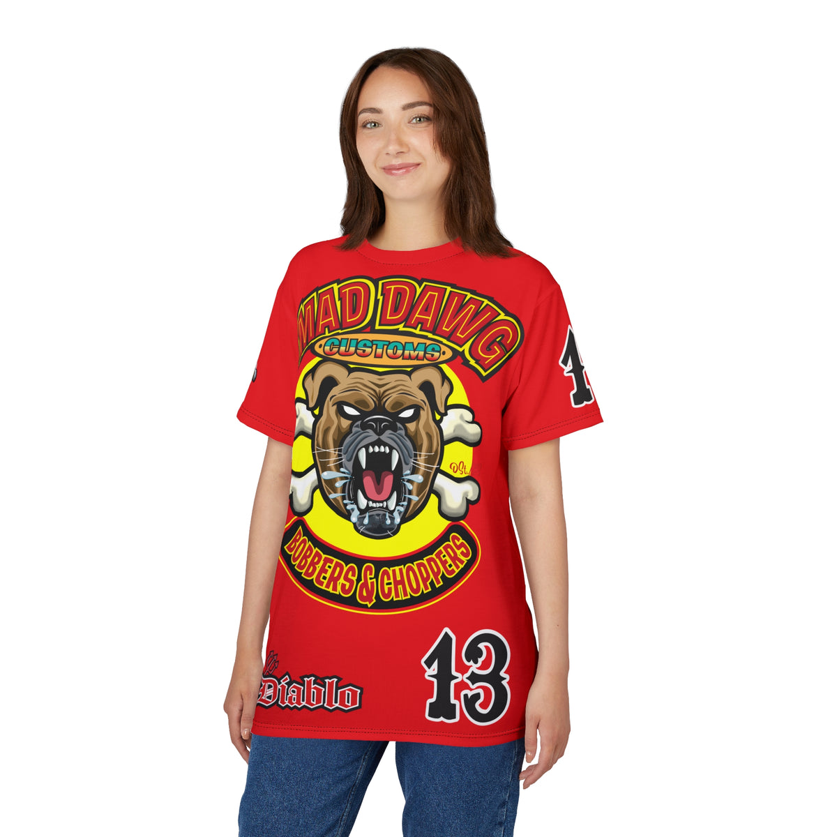 Mad Dawg Choppers & Bobbers Custom Motorcycle Super Tee