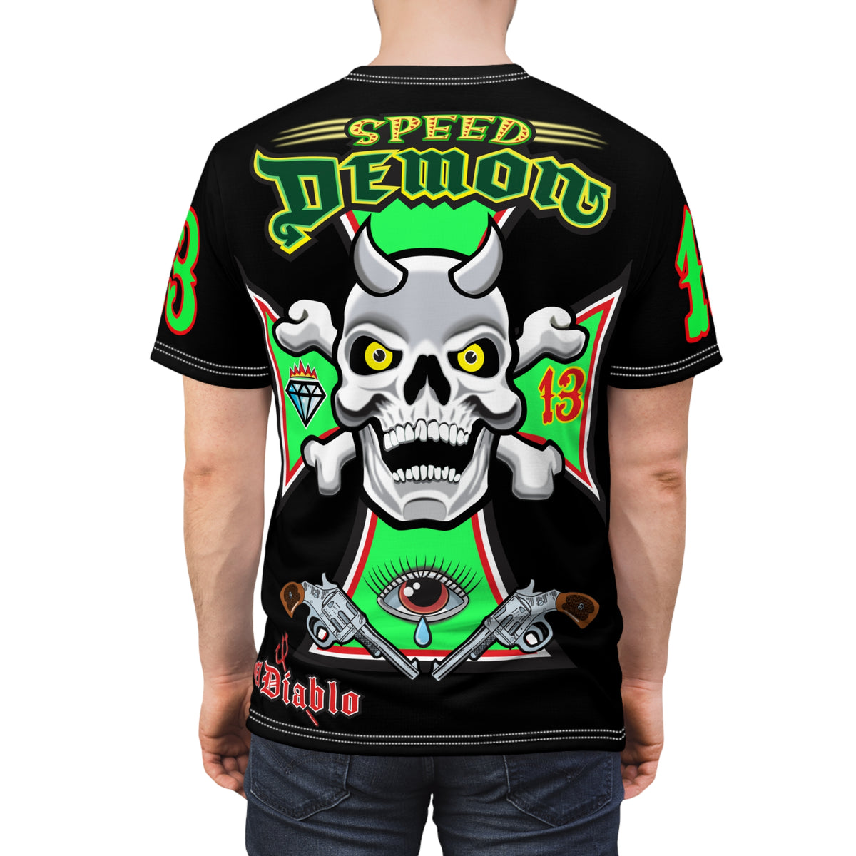 Speed Demon Special Edition HiViz Custom Made Motorcycle Riding Tee