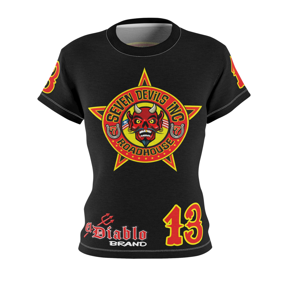 Women's Cut Seven Devils Roadhouse Graphic Tee — HiviZ Graphics
