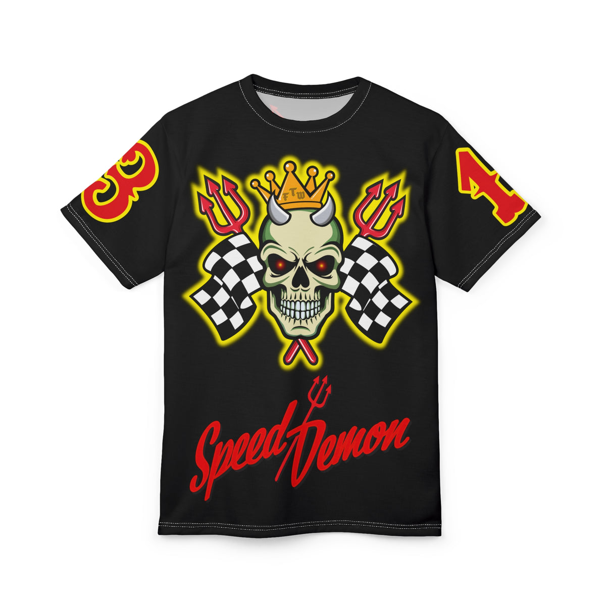 Speed Demon High Performance Unisex Super Tee - Edgy Racing Skull Design