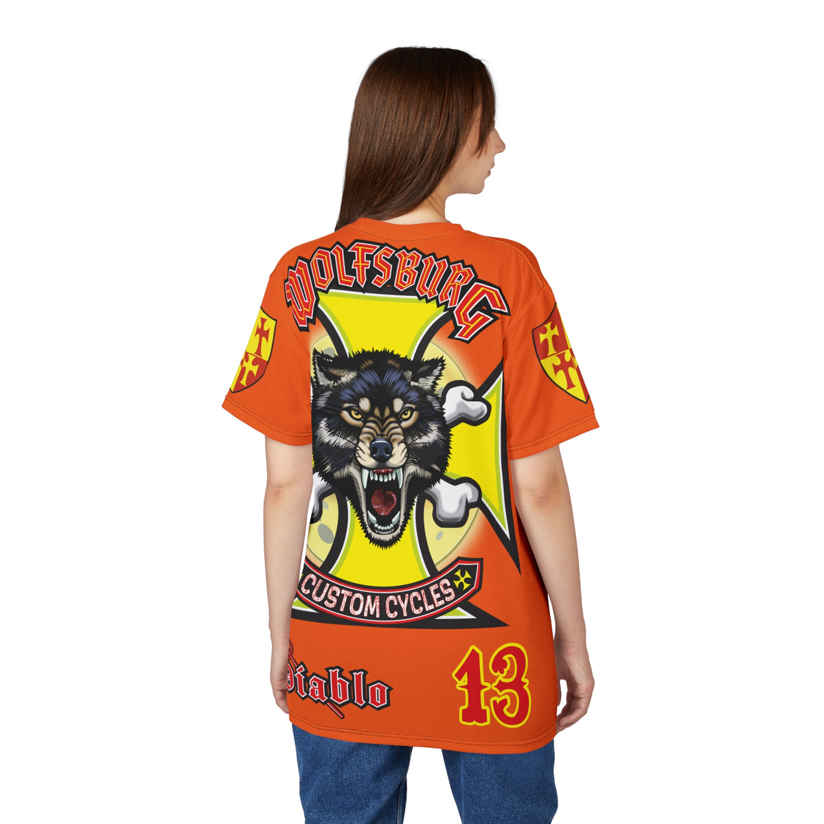 Wolfsburg Custom Cycles HiViz High Comfort Motorcycle Riders Super Tee