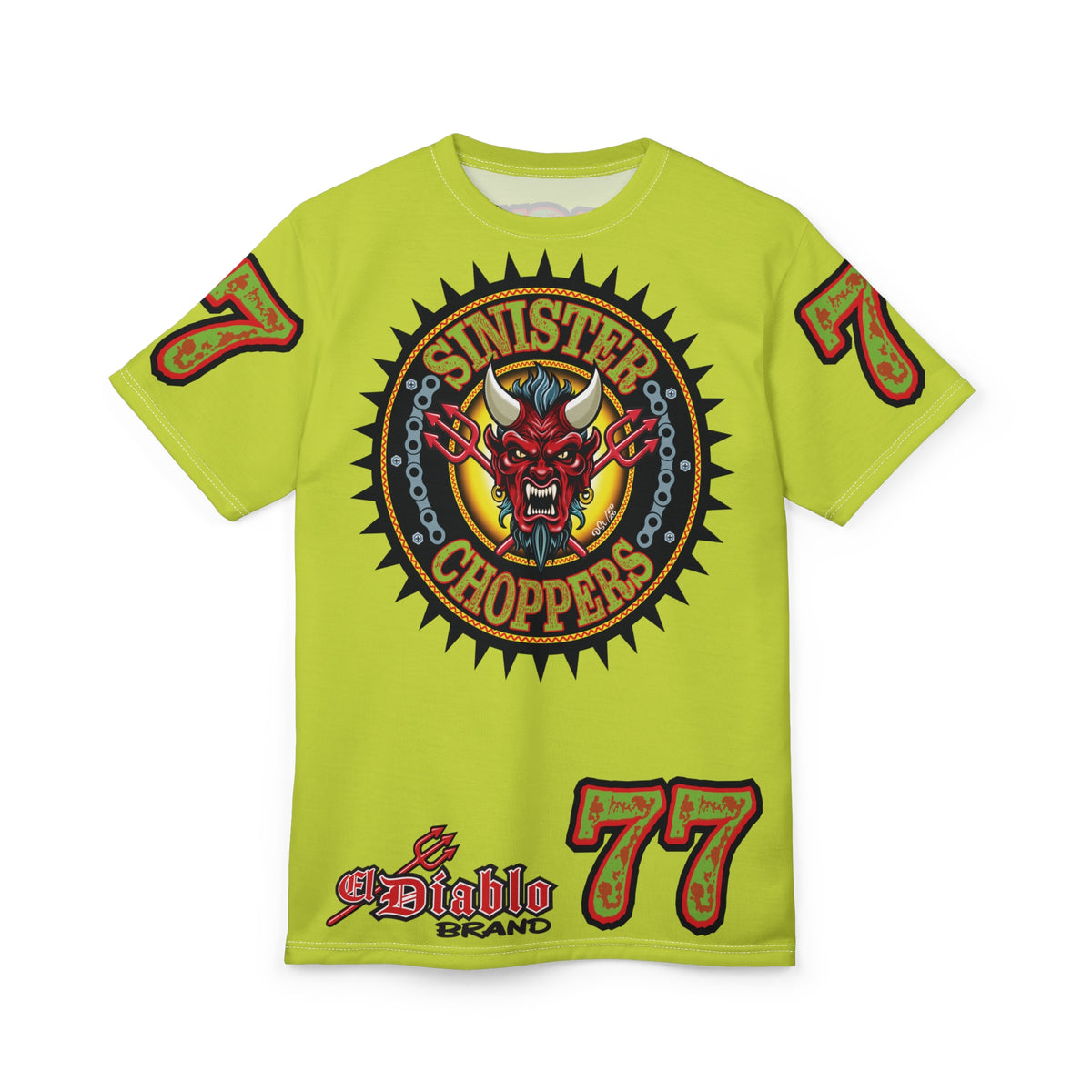 VERY Special HIVIZ Sinister Choppers MR GREEN SUPER T— Ride Cool, Look Cool in our Best Super Tee