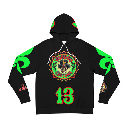 Voodoo Custom HiViz Hoodie for Motorbike Enthusiasts - Stylish Graphic Sweatshirt