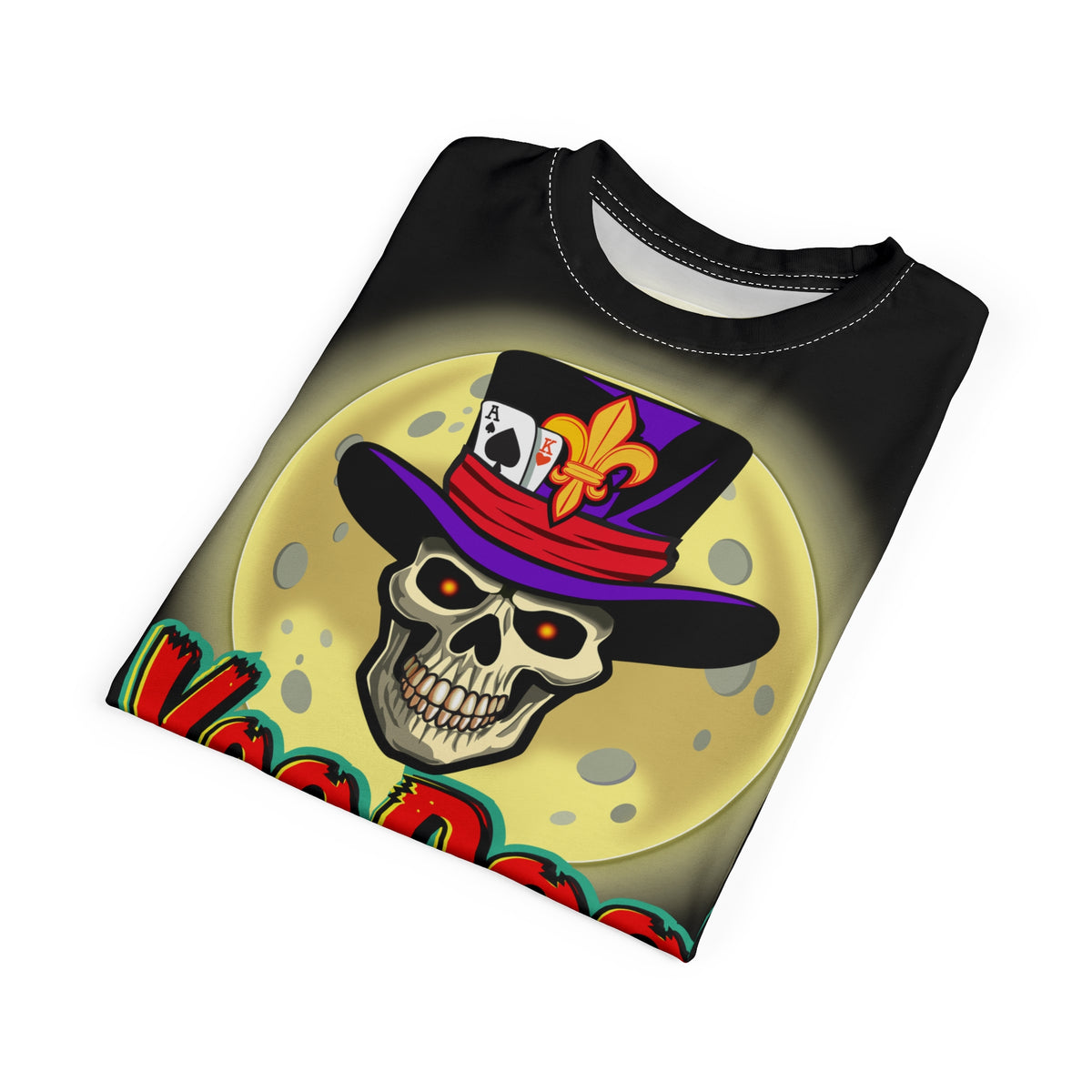 VooDoo Custom Motorcycles Black Magic Ultimate HiViz Graphics Biker Tee