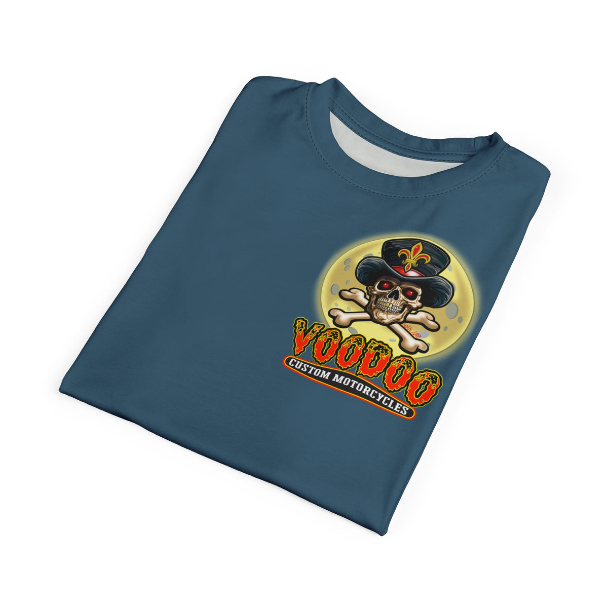 SRT VooDoo Custom Motorcycles Route 66 Unisex Super Tee - High Performance Riding Gear