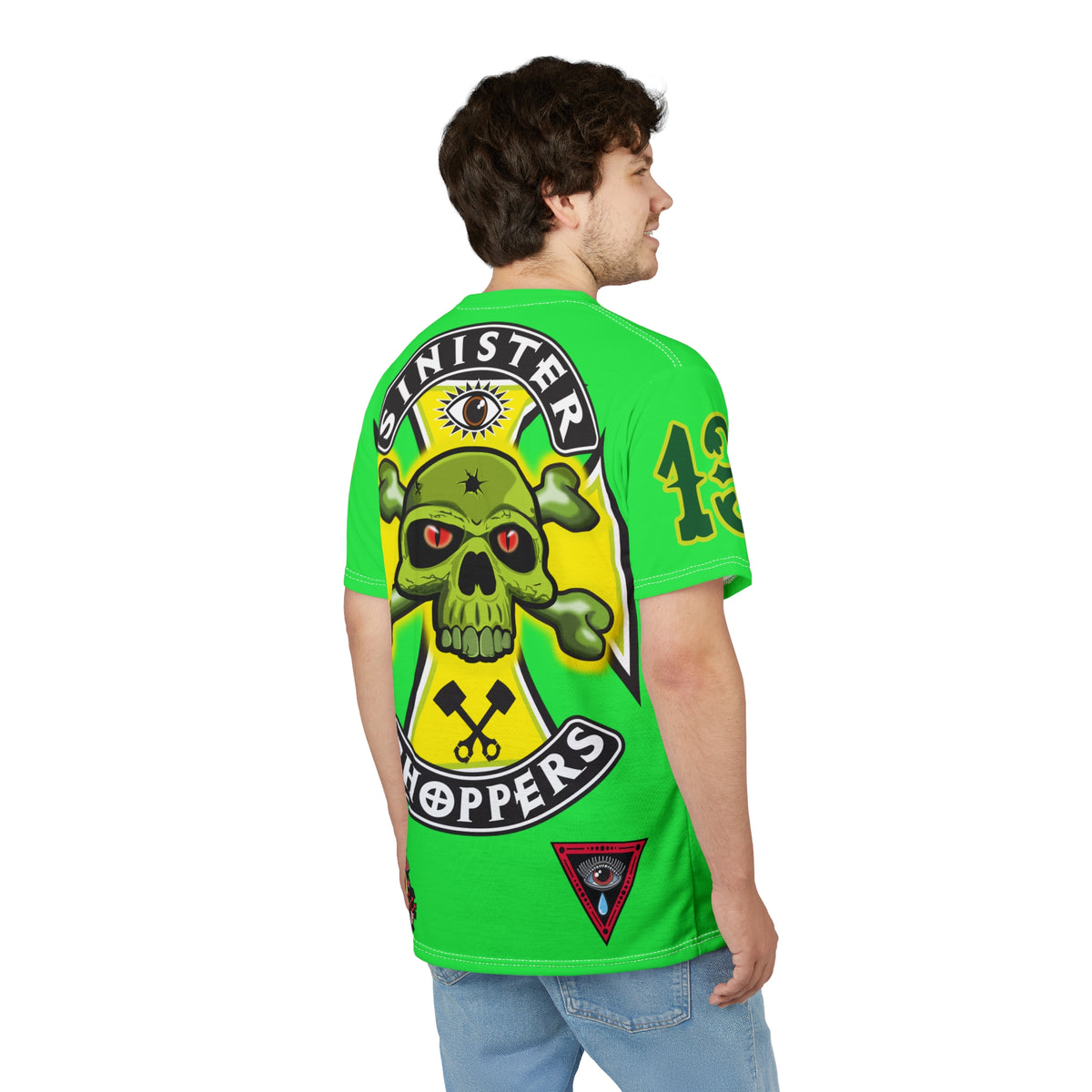 Very Special Sinister Choppers HiViz Motorcycle Riders Super Tee