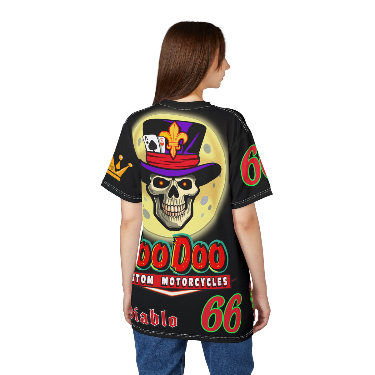 VooDoo Custom Motorcycles Spectacular Unisex Super Tee - Doctor Lune