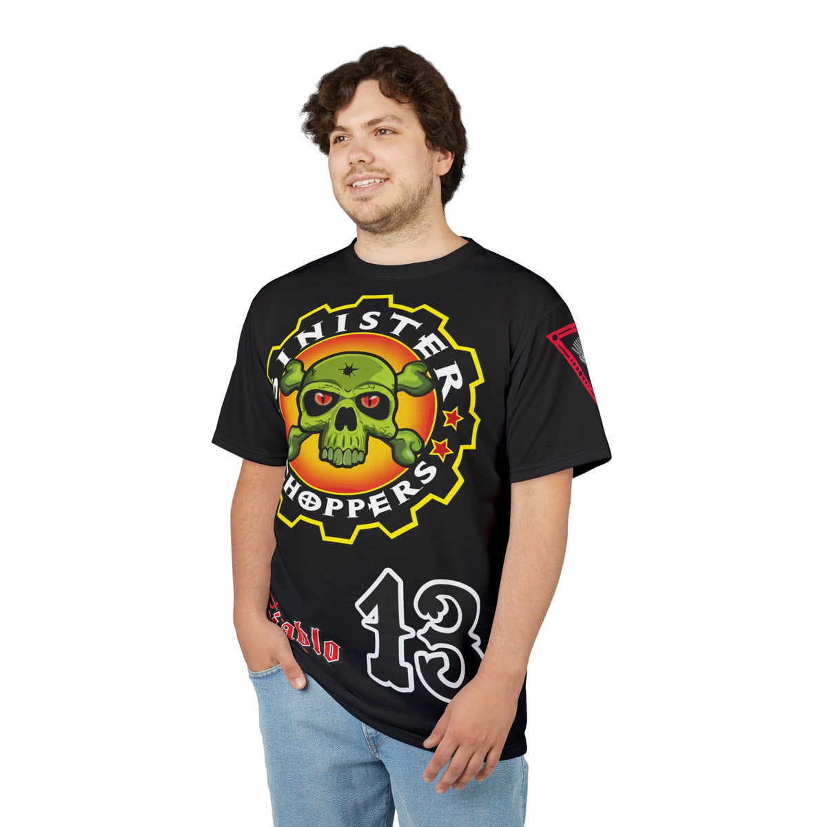 Sinister Choppers - BAD in BLACK Super Tee - Spectacular Custom Motorcycle Riding Gear