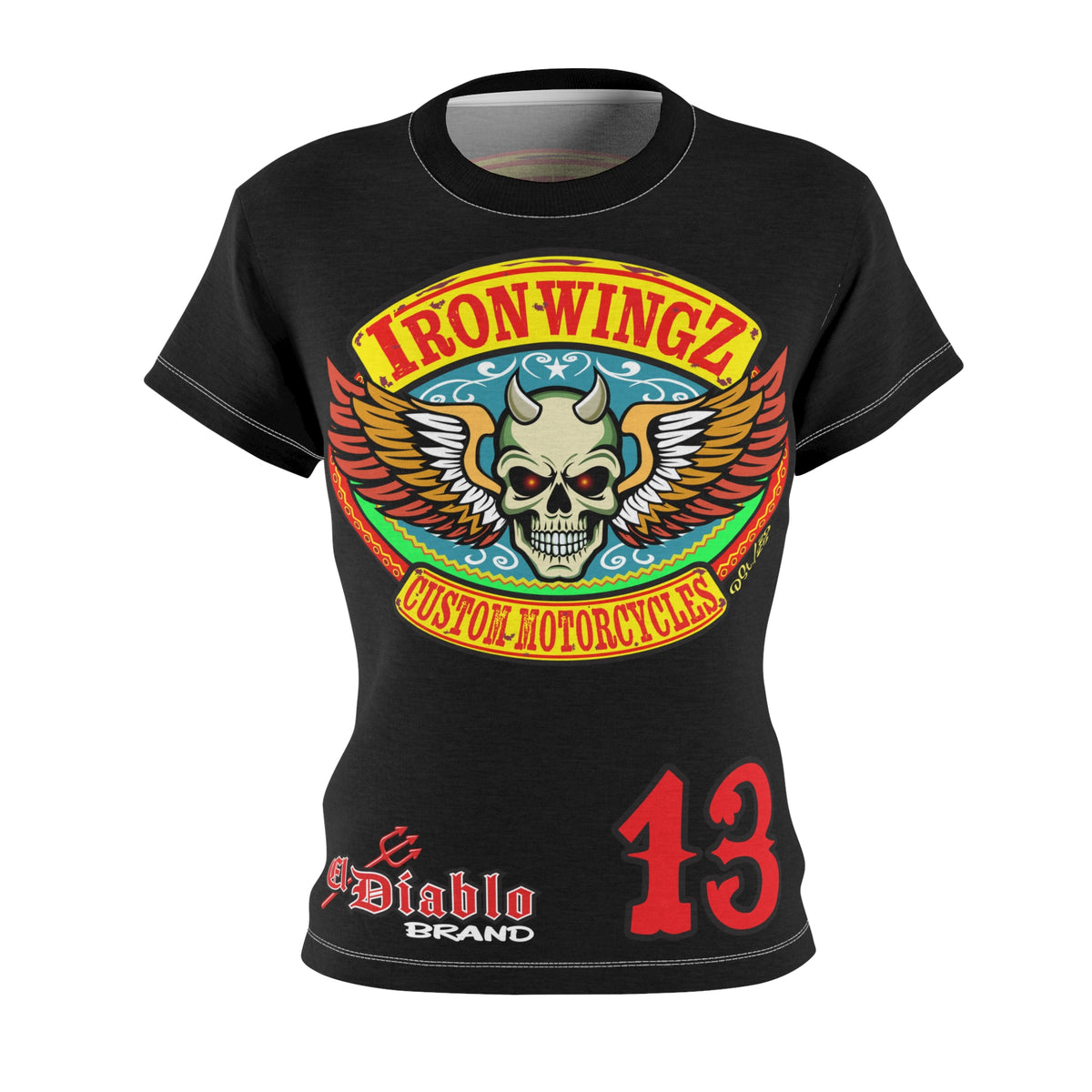 Women's Cut IronWingZ Custom Motorcycles Graphic Tee — HiviZ Graphics