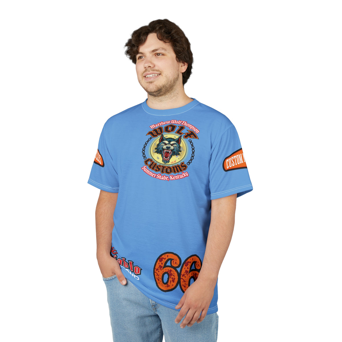 SRT MWT Wolf Customs Motorcycle Super Riding Tee — Viciously Cool High Performance Motorcycle Riding Shirt
