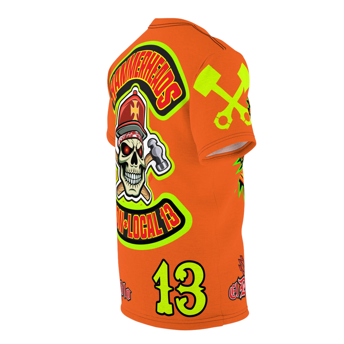 Hammerheads Union Local 13 -  SoCal 619 Special Edition - Custom HiViz Motorcycle Riding Tee Shirt _ Super Comfort and Fit