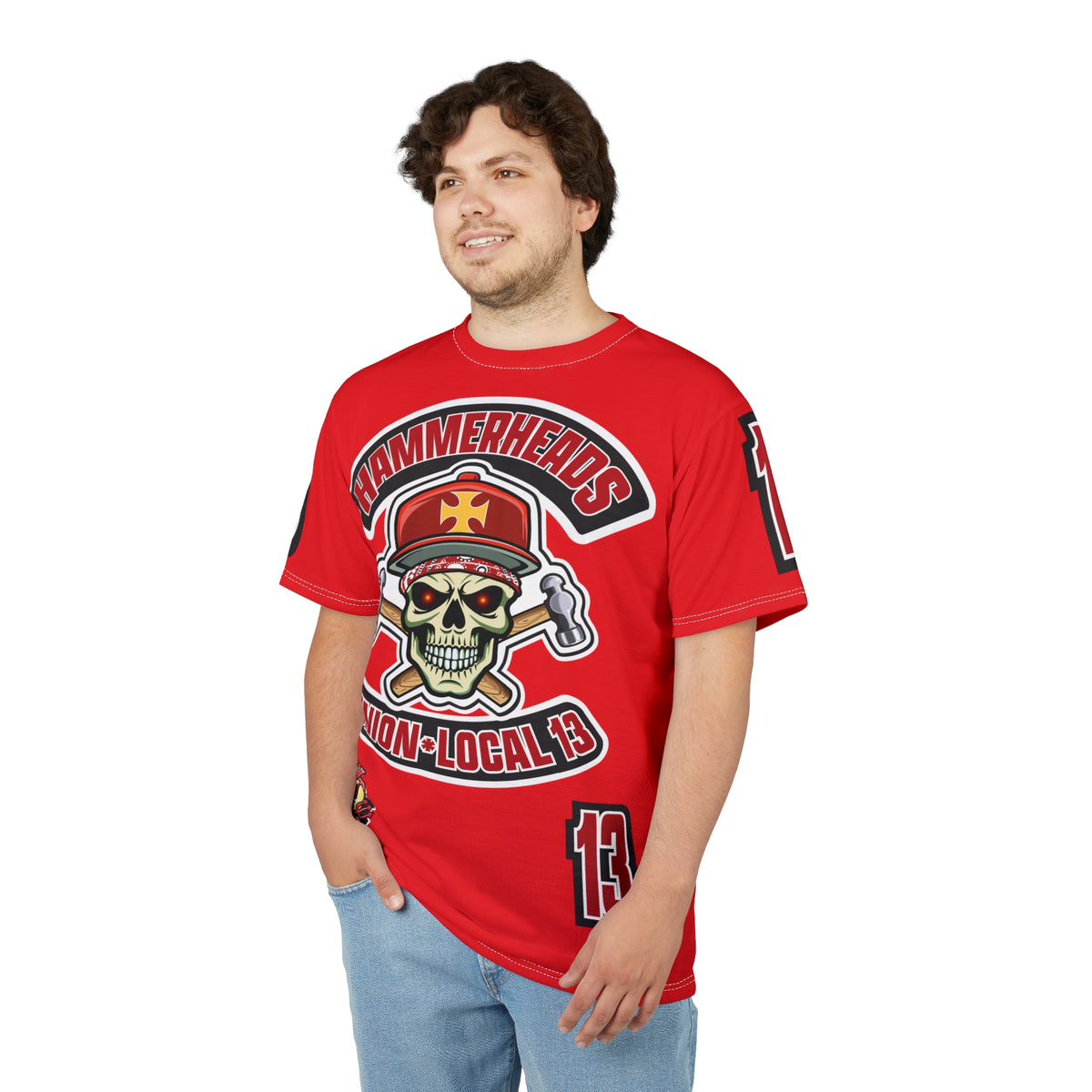 HammerHeads Union Local 13 - HiViz Comfort Fit Motorcycle Riding Tee