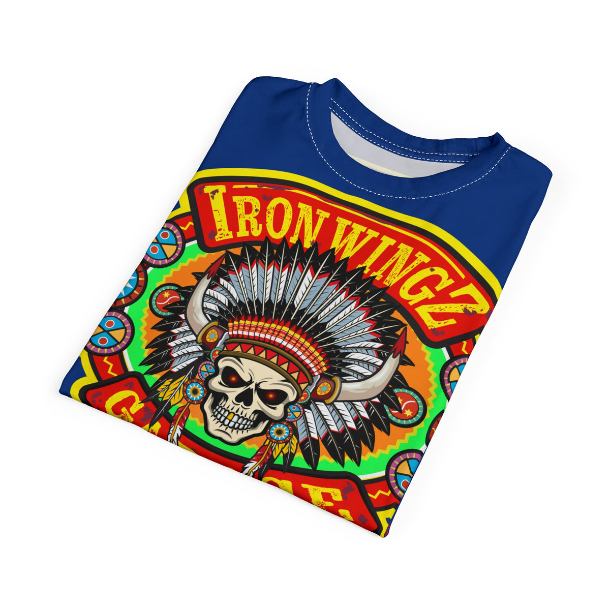 Iron Wingz Garage HiViZ Motorcycle Rider Super Tee