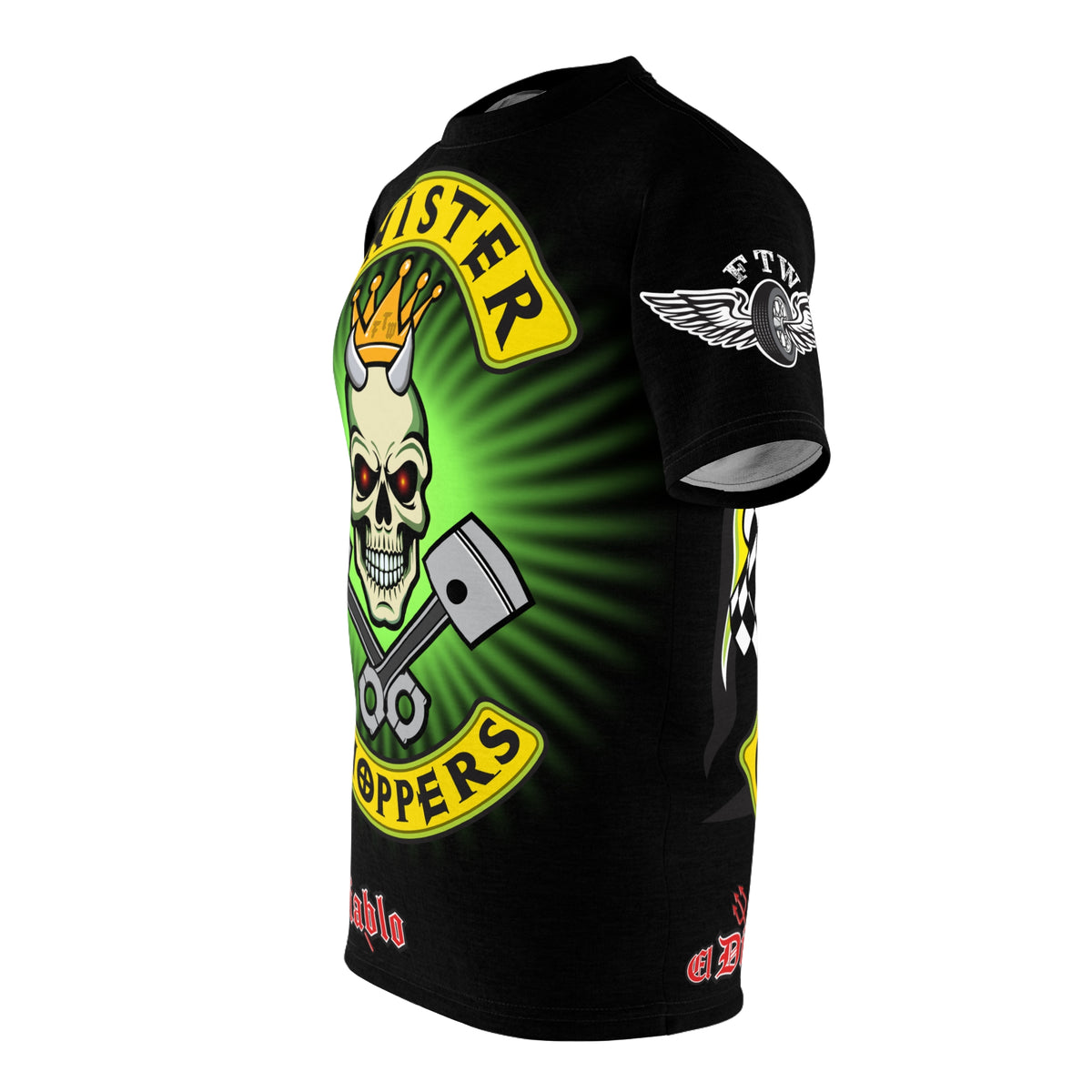 Sinister Choppers HiViz Super Tee - Custom Designed Motorcycle Riding Gear