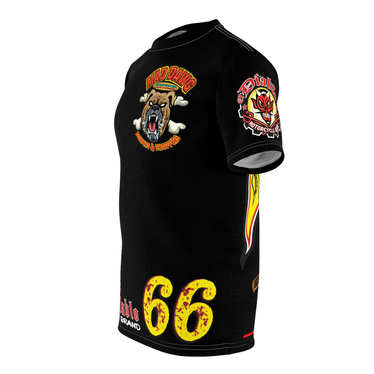 SRT Mad Dawg Custom Bobbers & Choppers Highest Quality Motorcycle Riding Tee Shirt
