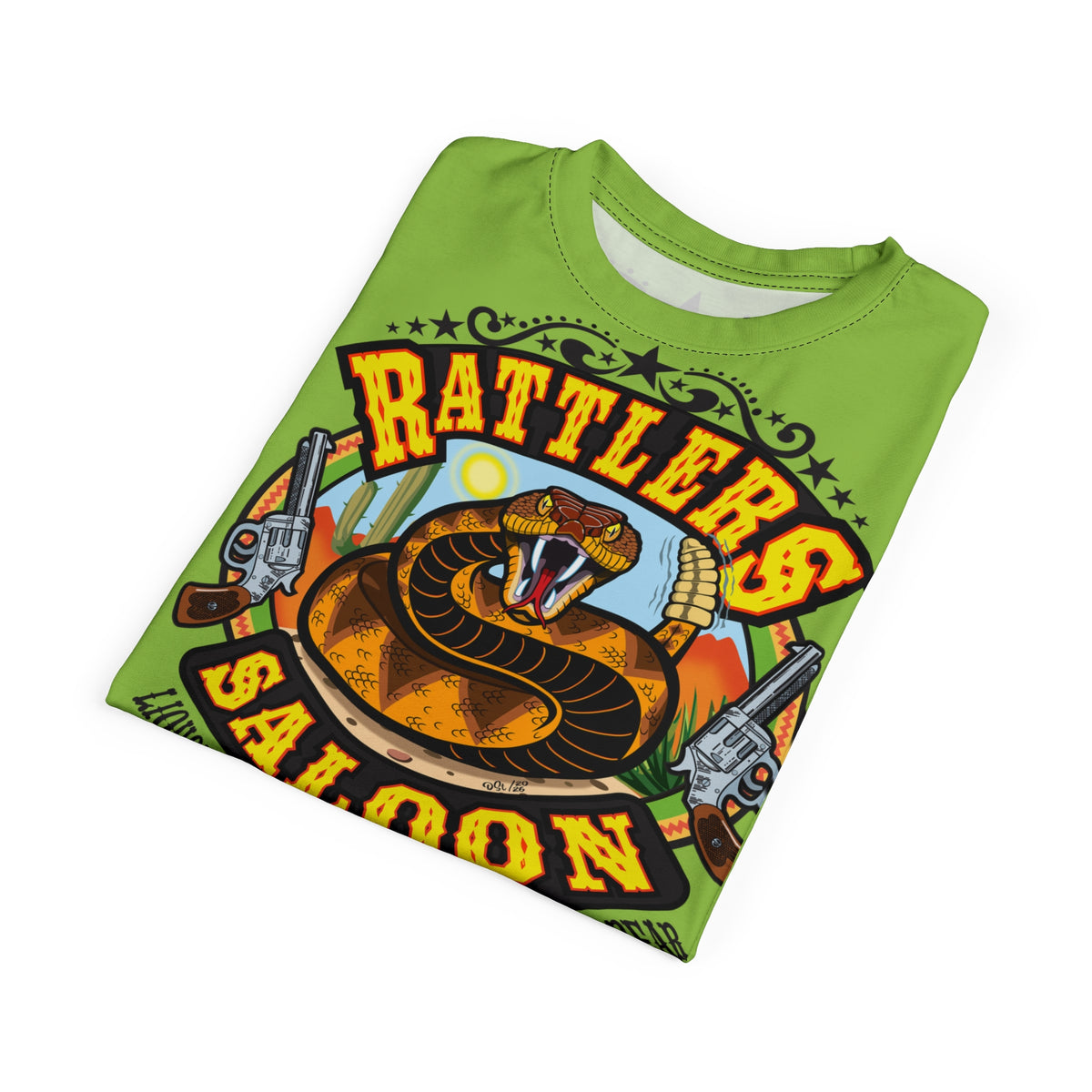 VERY Special HIVIZ Rattlers Saloon ROUTE 66 SUPER TEE — Vintage Biker 66 Graphic Shirt