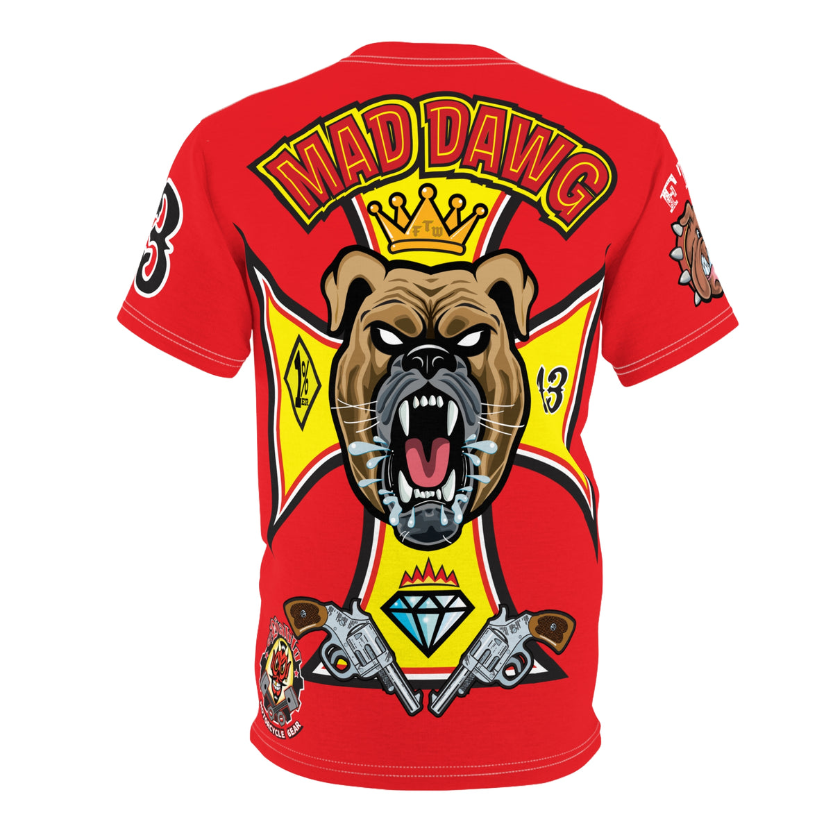 Mad Dawg Choppers & Bobbers Custom Motorcycle Super Tee