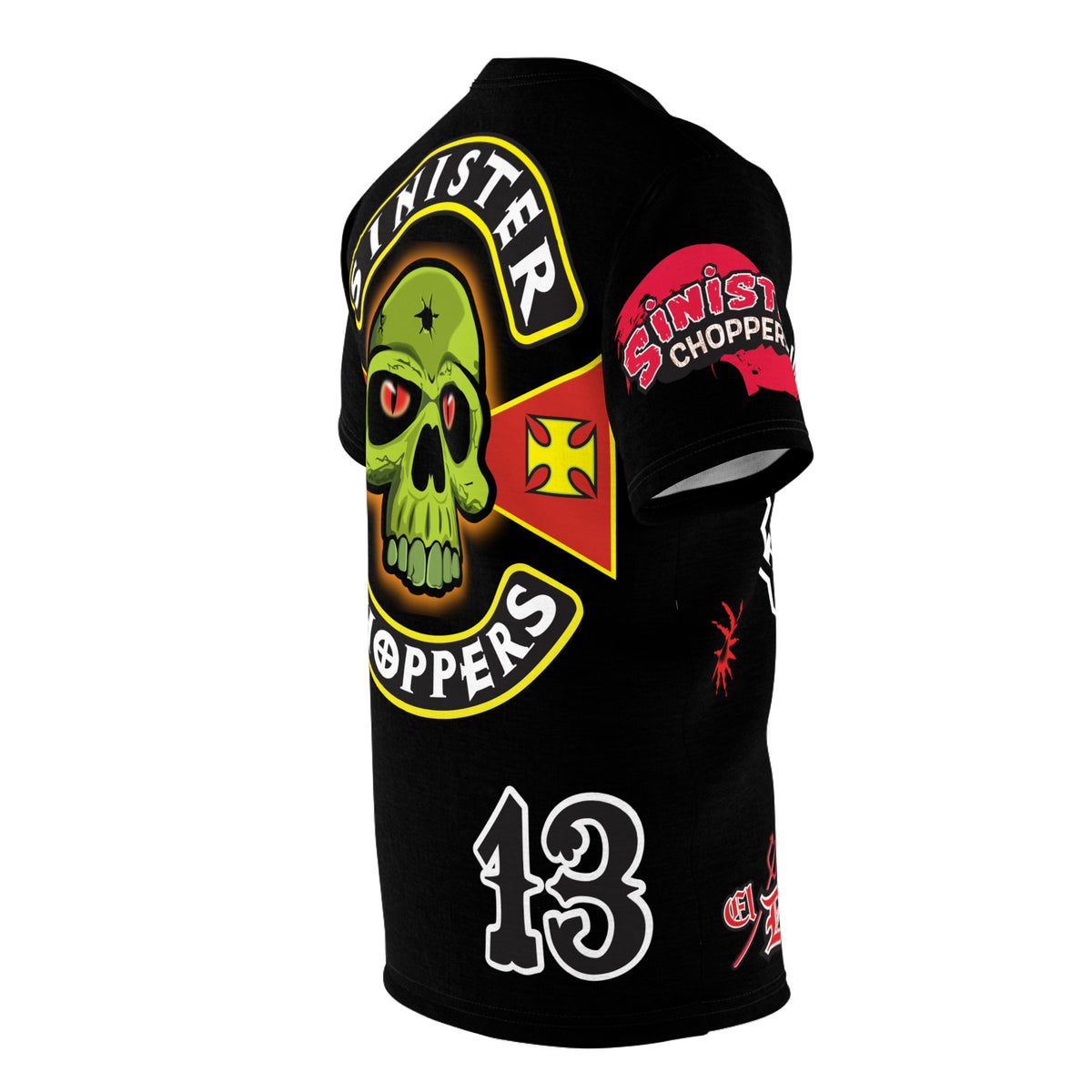 Sinister Choppers Black on Black Bad Attitude Super Tee