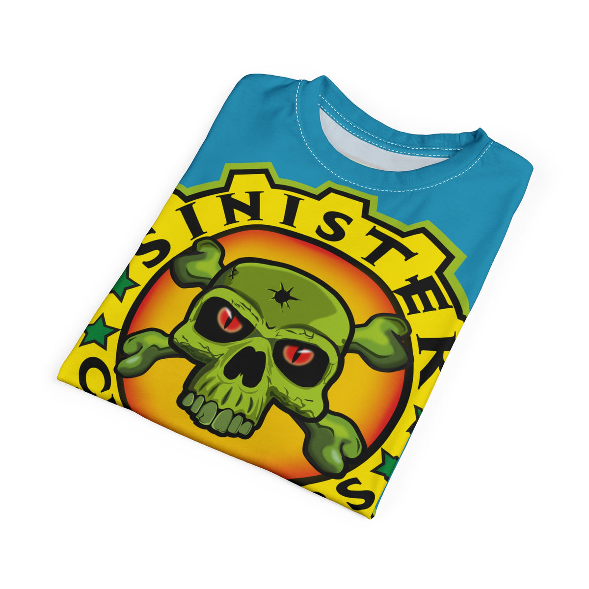 Sinister Choppers Electric Blue Spectacular Road Warrior Super Tee