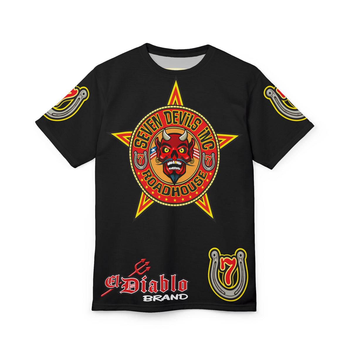 Seven Devils Inc. Roadhouse HiViz Graphic Tee - Motorcycle Custom Riding Super Tee