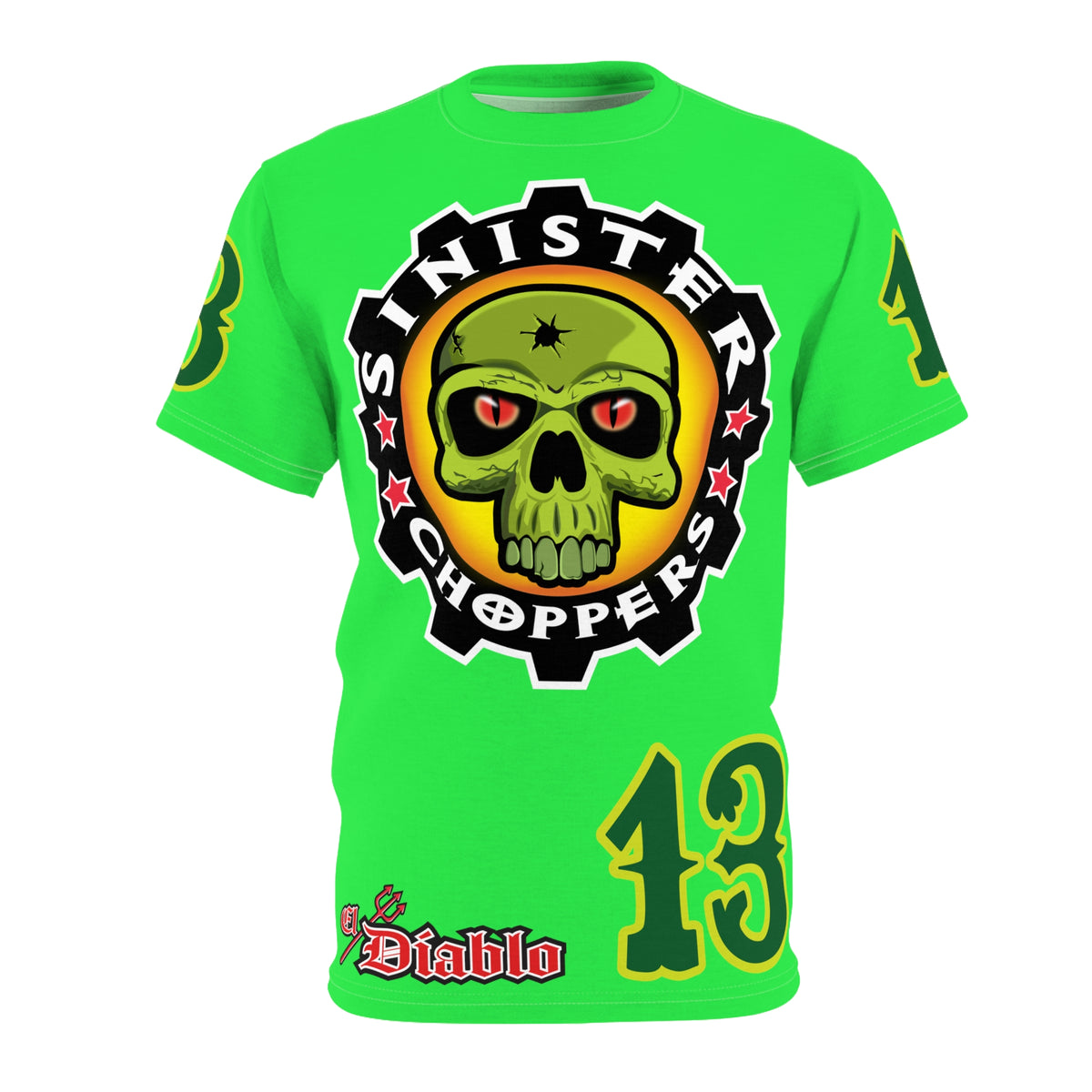 Very Special Sinister Choppers HiViz Motorcycle Riders Super Tee