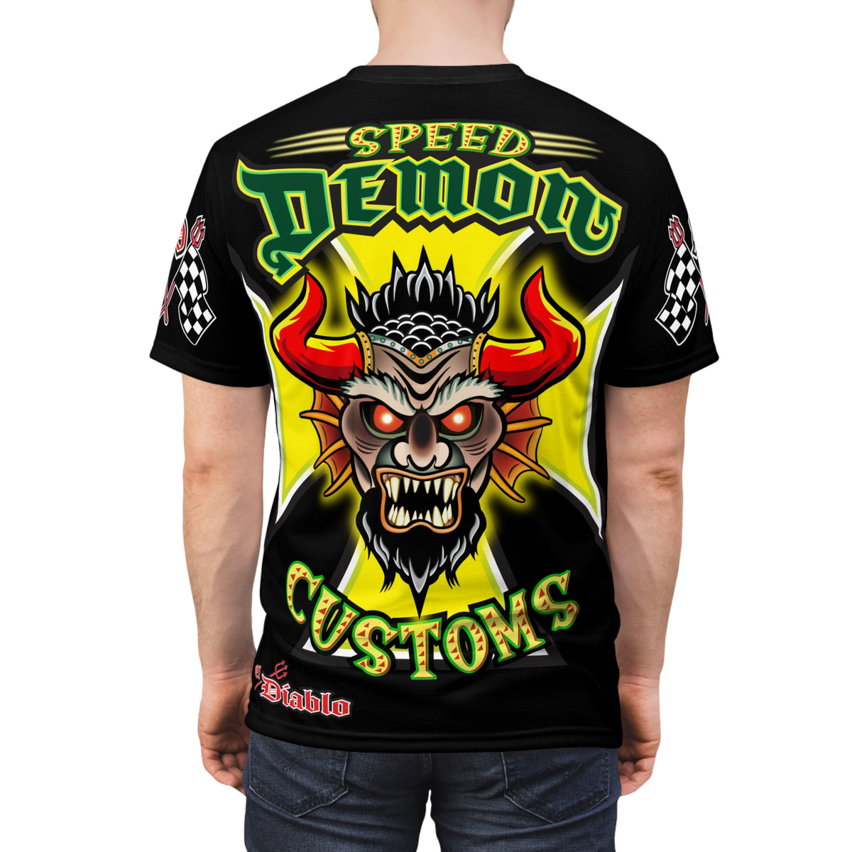 Speed Demon HiViz Custom Motorcycle Super Tee