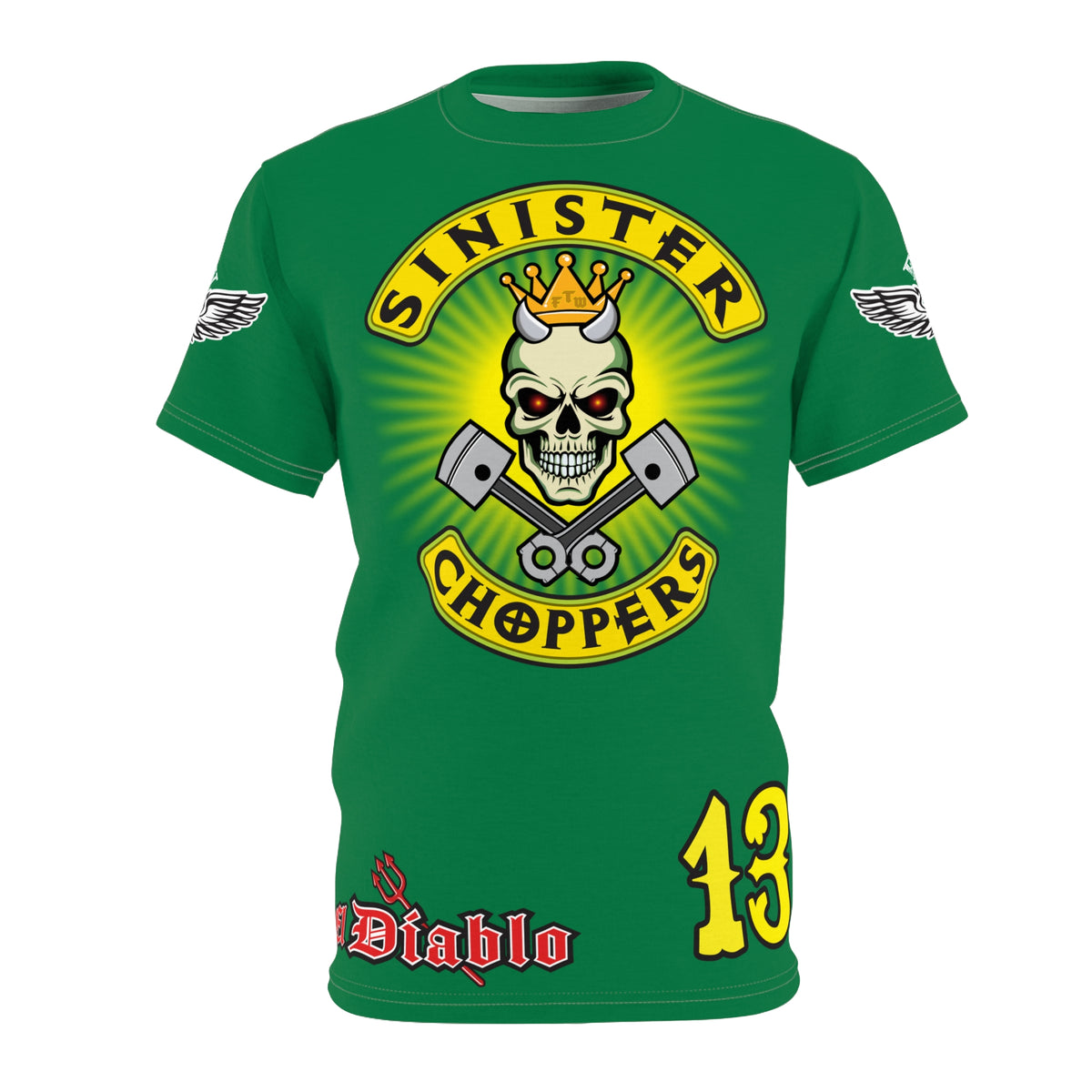 Sinister Choppers HiViz Super Tee - Custom Designed Motorcycle Riding Gear