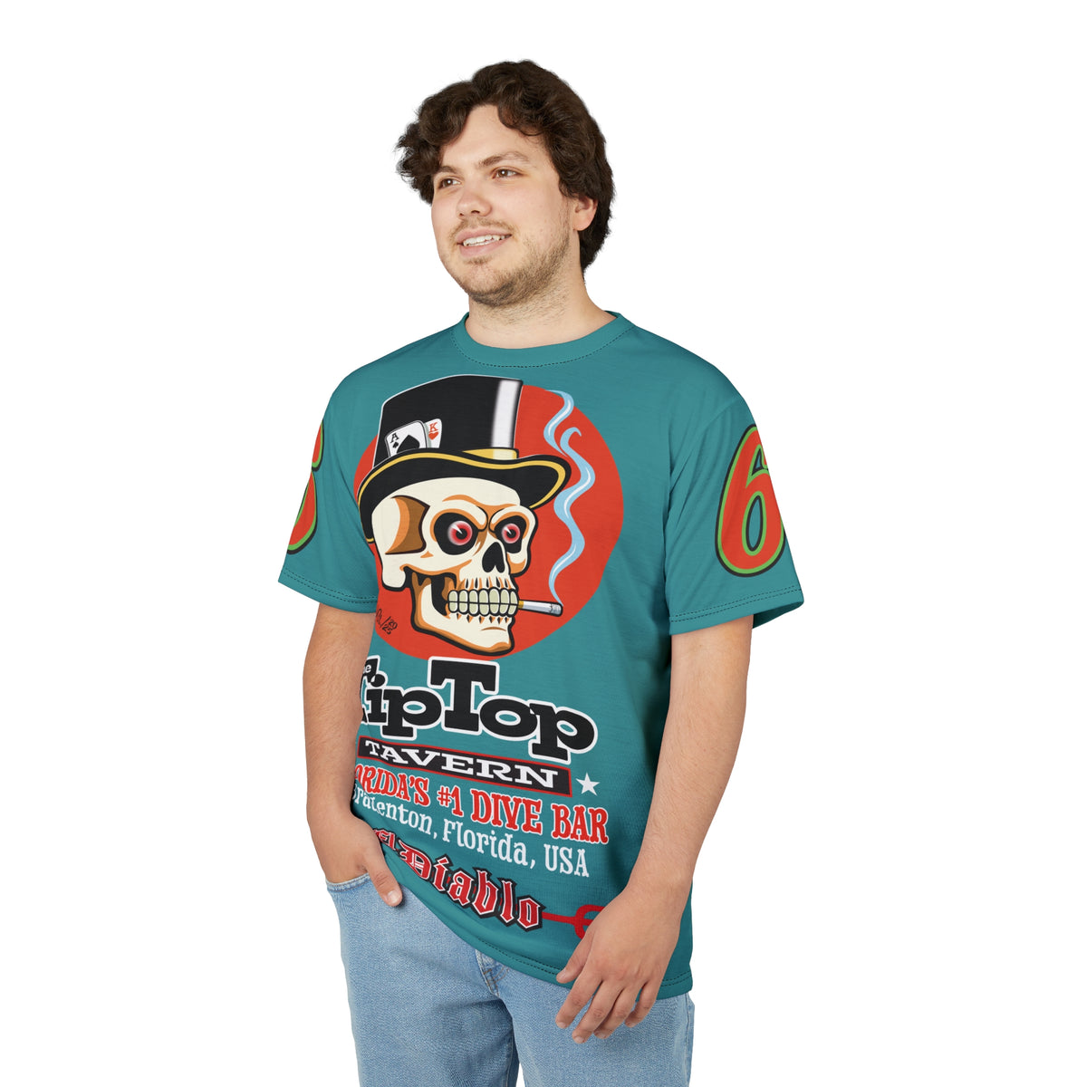 Tip Top Tavern Dive Bar Super Riding Tee - America's Best Dive Bar, Bikes, Beers, Babes & Bros. - Biker Bar Tee