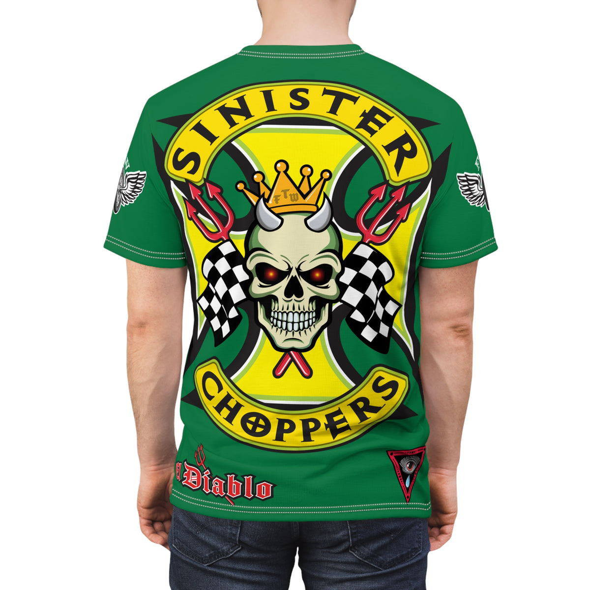 Sinister Choppers HiViz Super Tee - Custom Designed Motorcycle Riding Gear