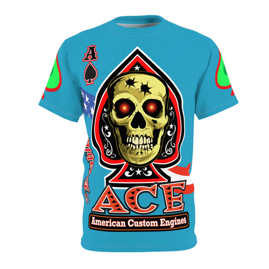 American Custom Engines ACE - Special Lumina Green  Ace of Spades Death Card High visibility Graphics