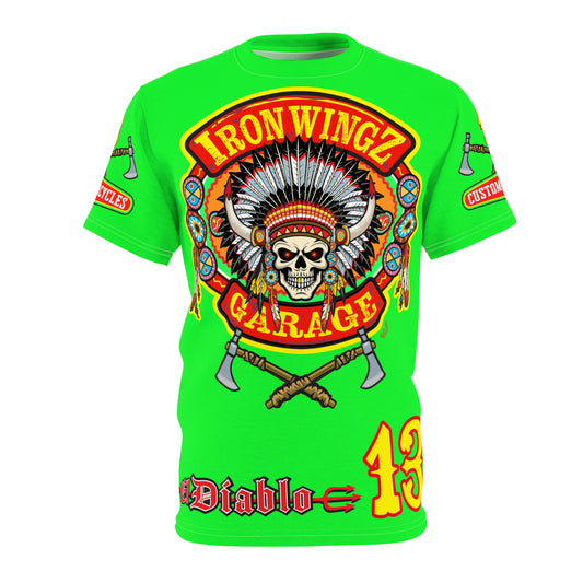 Very Special Iron Wingz Garage HiViZ  Lumina Motorcycle Rider Super Tee
