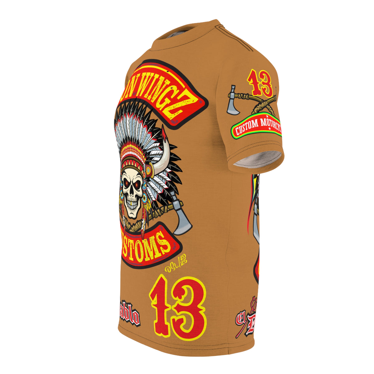Iron Wingz Garage HiViZ Motorcycle Rider Super Tee