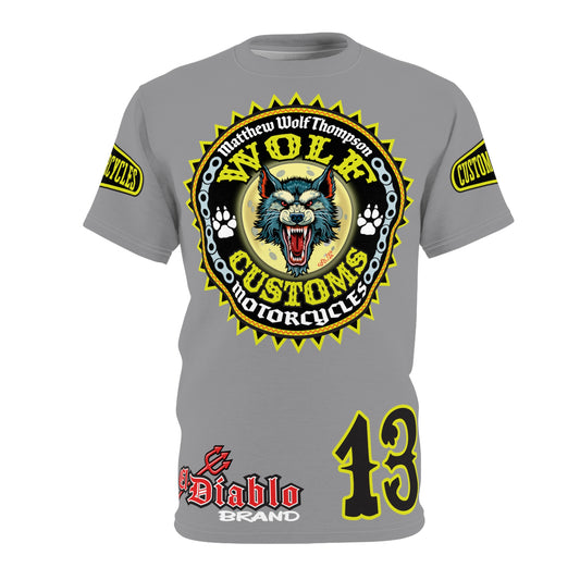 MWT Wolf Customs with XL HiViZ Graphics Super Tee —  The Best Biker Riding Tee EVER !!!