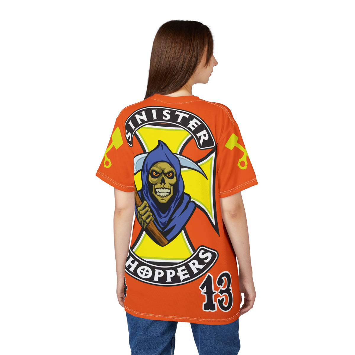 Sinister Choppers HiViz Custom Motorcycles Reaper Super Tee - High Performance Riding Wear