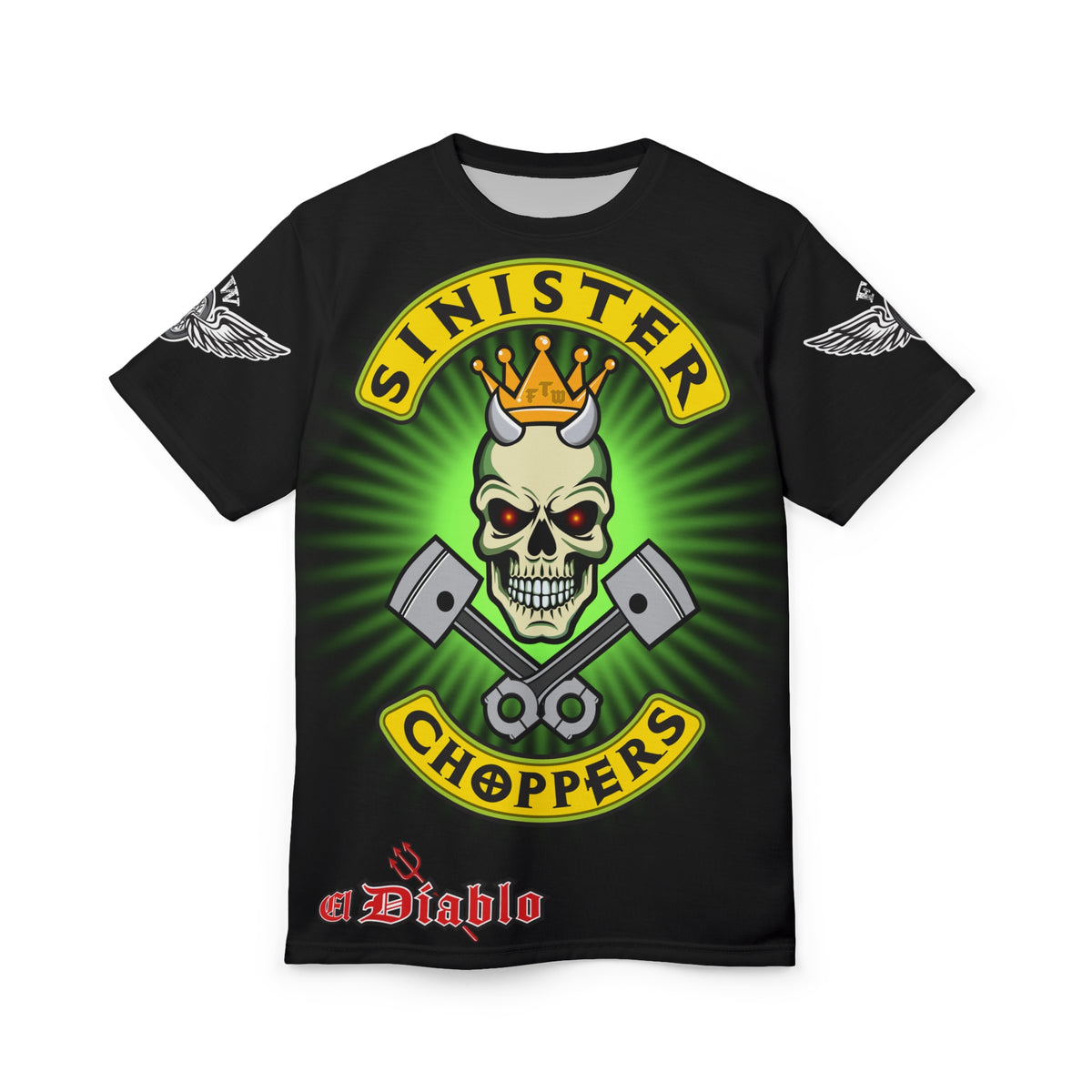 Sinister Choppers HiViz Super Tee - Custom Designed Motorcycle Riding Gear