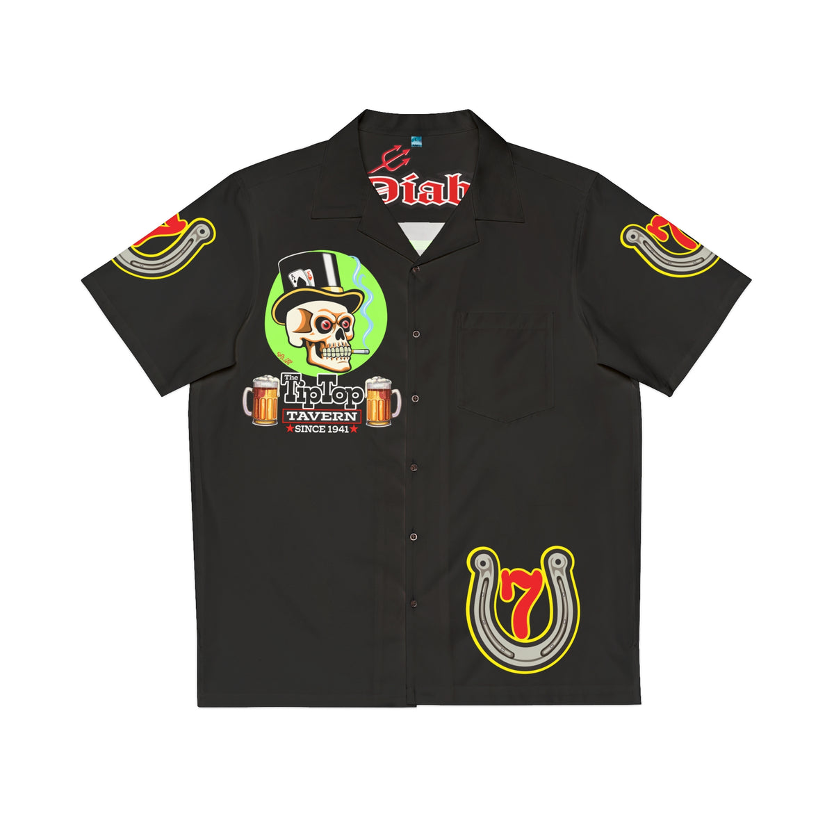 Big Bopper Men's Hawaiian Shirt - Loose, Comfortable Button Up Shirt for Easy Breezy Riding - Sizes to 5XL