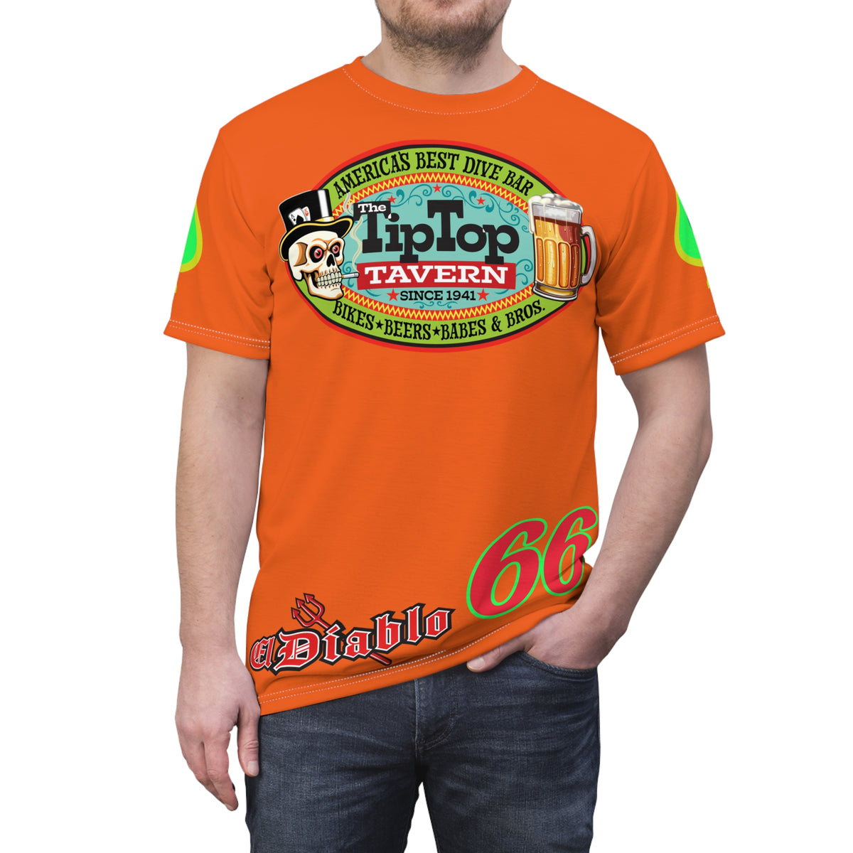 Tip Top Tavern Dive Bar Super Tee - America's Best Dive Bar, Bikes Beers Babes & Bros. - Biker Bar Tee