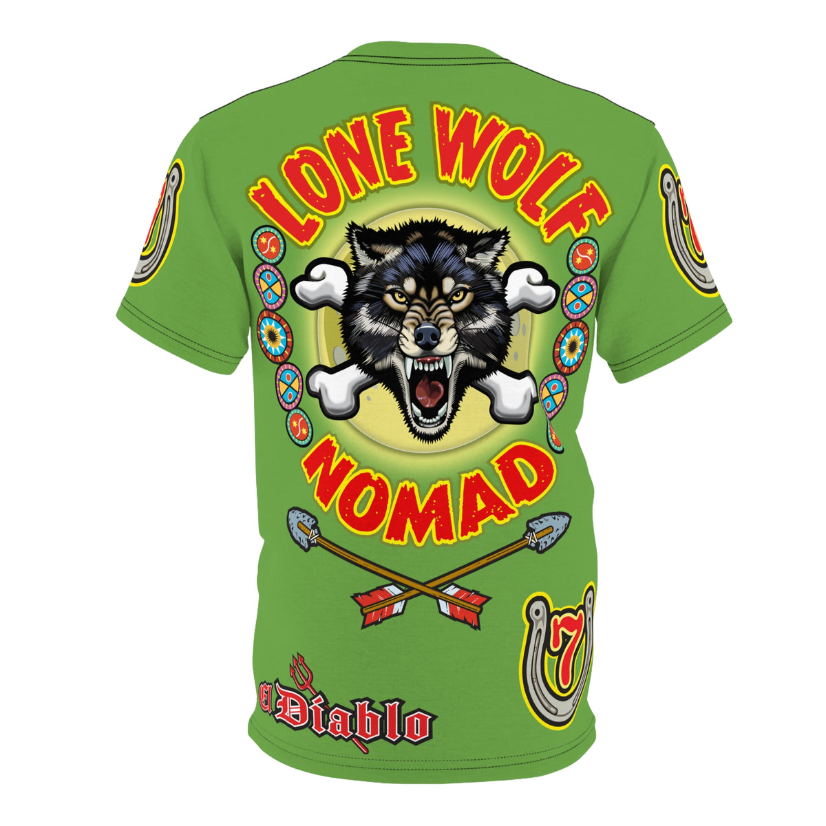 Lone Wolf Nomad HiViz Super Tee - Special Design for Independent No Club Riders