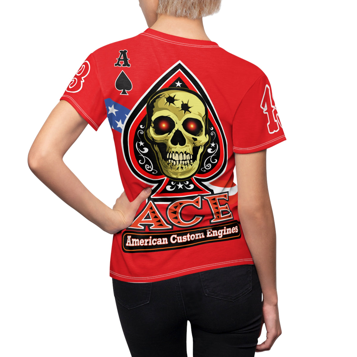Women's Cut El Diablo Super Tee - Form fitting Ladies Motorcycle Riders Tee