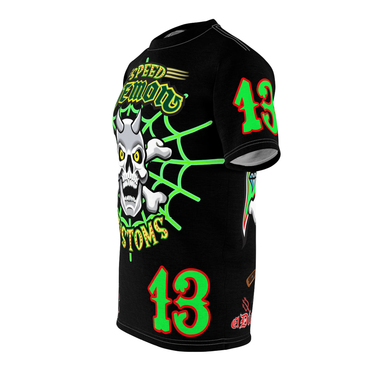 Speed Demon Special Edition HiViz Custom Made Motorcycle Riding Tee