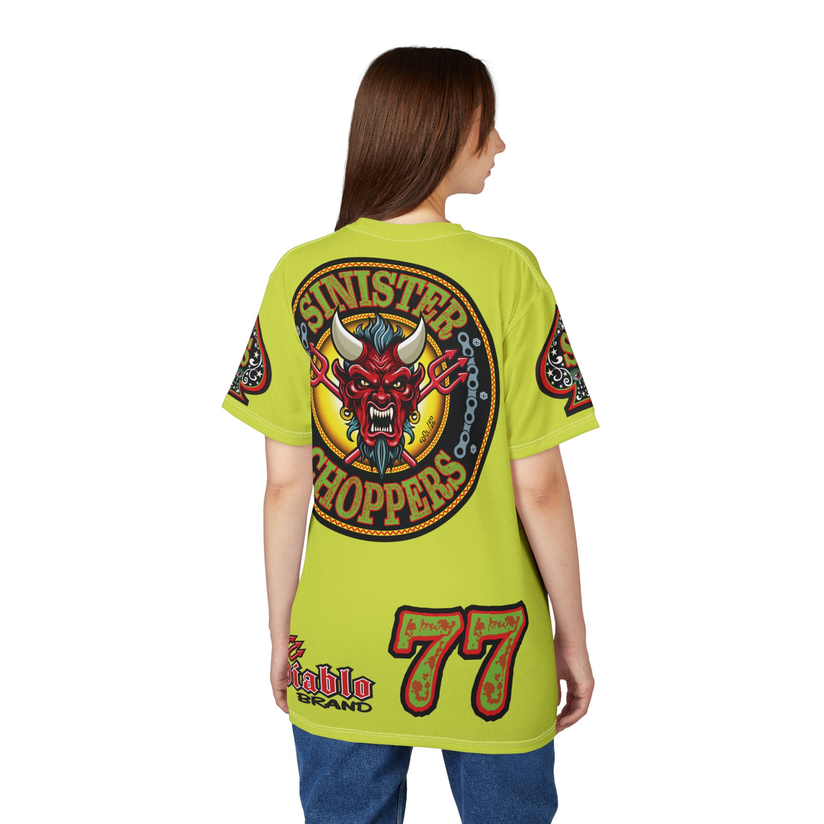 VERY Special Sinister Choppers BIG D HIVIZ Super TEE— Ride Cool Look Cool in our Best Super Tee