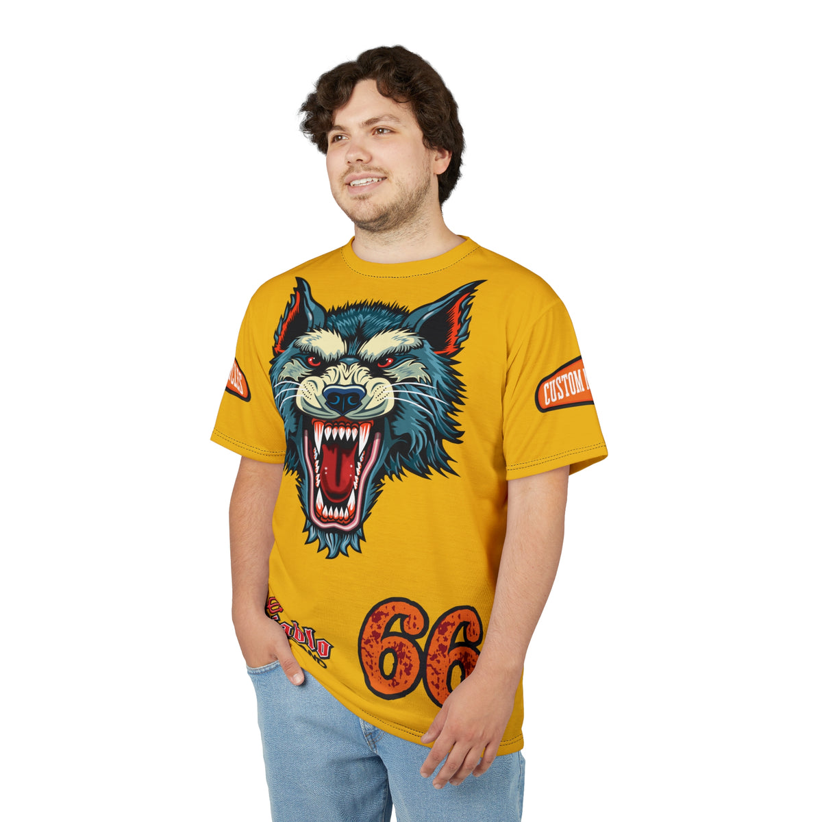 MWT Wolf Custom Motorcycles Super Tee — Viciously Cool High Performance Motorcycle Riding Shirt