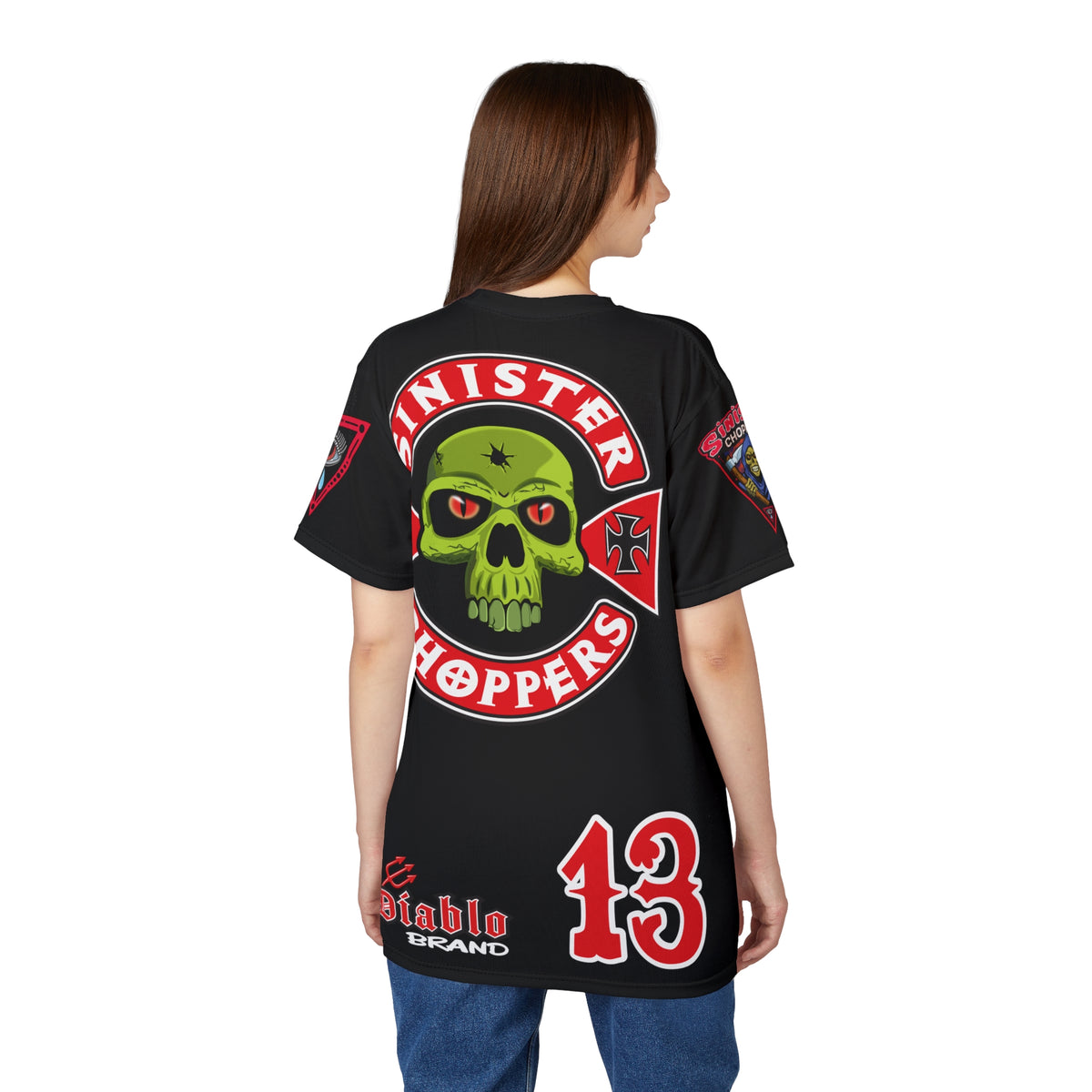 SRT Sinister Choppers  Super Tee - Clean, Beautiful, Design - Outrageous Biker Gear