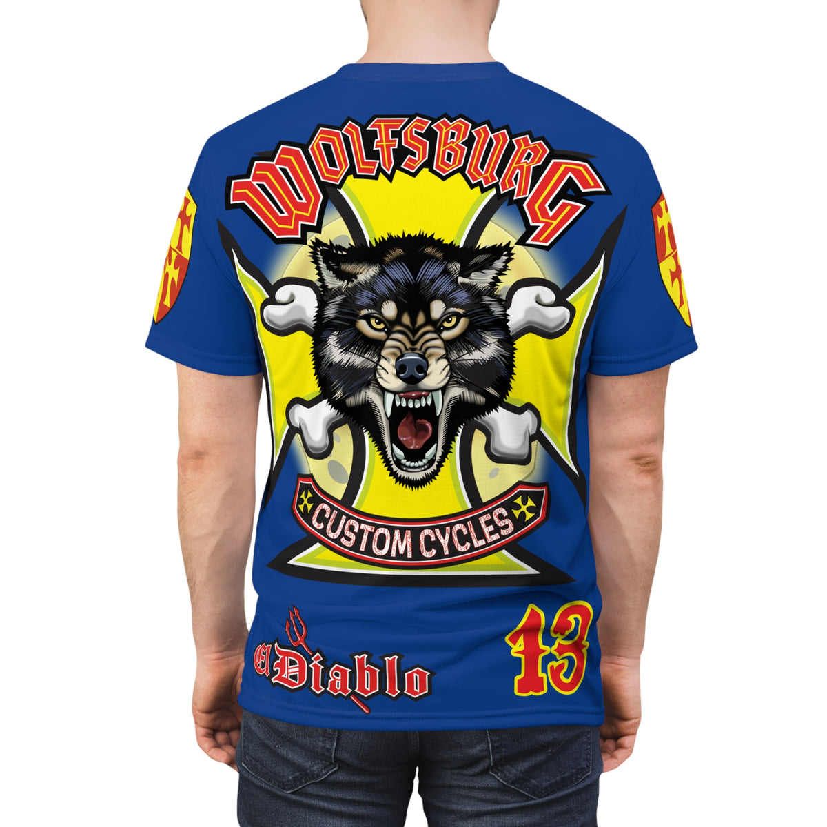 Wolfsburg Custom Cycles HiViz High Comfort Motorcycle Riders Super Tee