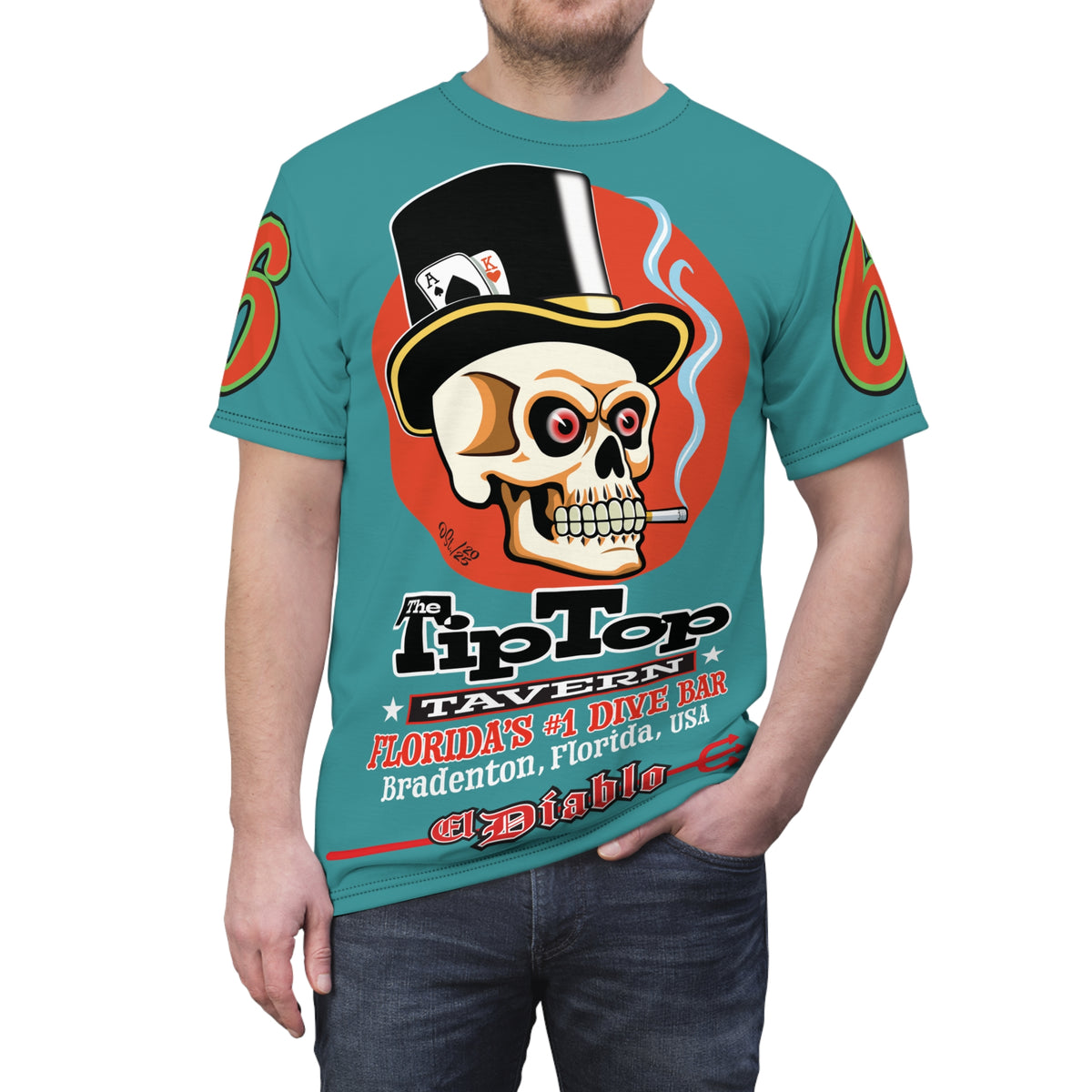 Tip Top Tavern Dive Bar Super Riding Tee - America's Best Dive Bar, Bikes, Beers, Babes & Bros. - Biker Bar Tee