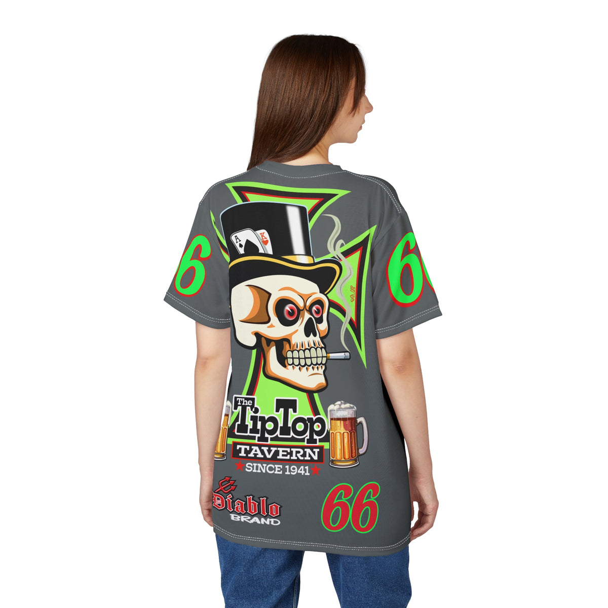 Tip Top Tavern Dive Bar Super Tee - Special Edition Smokin' Joe + XL Graphics - America's Best Dive Bar - Bikes Beers Babes & Bros. - Biker Bar Tee