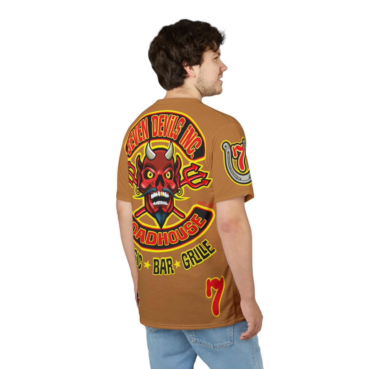 Seven Devils Inc. Roadhouse Graphic Tee - Motorcycle Custom Riding Super Tee
